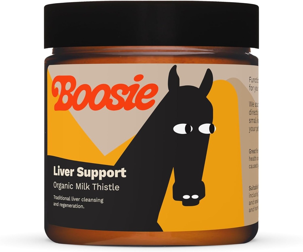 Boosie Organic Milk Thittle σκόνη για σκύλους και γάτες - Υποστηρίζει τη λειτουργία του ήπατος και το ανοσοποιητικό σύστημα - Αντιοξειδωτικό - Πλούσιο σε Silymarin - 100% φυσικό χωρίς πρόσθετα ή συντηρητικά - Διατροφή κατοικίδιων ζώων