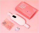 Φορητή Βάση Θέρμανσης για Περιόδου Cramps - Period Cramps Relief Menstrual Θέρμανση Pad Θέρμανση Δόνησης Pad for Pain, Rechargeable Μπαταρία, Ασύρματη Θέρμανση Pad with Massager Gifts