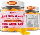 Χωρίς ζάχαρη Πολυβιταμίνη για γυναίκες Gummies με Biotin 5000mcg, κολλαγόνο MSM Υαλουρονικό οξύ, βιταμίνη A C D3 E & B Complex και μεθυλοφολικό & B12, οργανικές πολλαπλές βιταμίνες για τα νύχια του δέρματος μαλλιών, ενέργεια