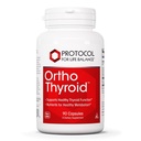 Πρωτόκολλο Ortho Thyroid - Υποστηρίζει υγιή Thyroid λειτουργία* - με Ashwagandha, ψευδάργυρος & σελήνιο - μη ΓΤΟ & Kosher - 90 κάψουλες Veg