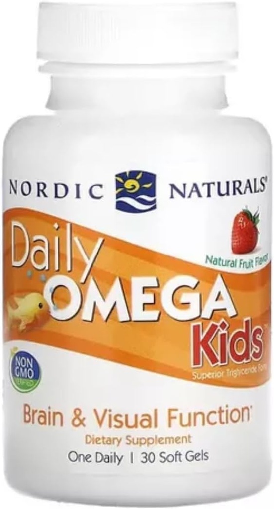 Nordic Naturals - Daily Omega Kids, Healthy Heart Support, 30 Soft Gels