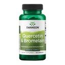 Swanson Quercetin & Bromelain-Προωθήστε την αναπνευστική υγεία Υποστήριξη-Aid εποχιακό ανοσοποιητικό σύστημα Υγεία-Υποστήριξη Χοληστερόλη Επίπεδα ήδη w/i Κανονικό εύρος 100 Caps (250mg Quercetin/78mg Bromelain)