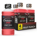 Pedialyte Sport Ηλεκτρολυτικό Ποτό, Γρήγορη Ενυδάτωση με 5 Ηλεκτρολύτες κλειδιά για την υποστήριξη μυών πριν, κατά τη διάρκεια, & μετά την άσκηση, Punch φρούτων, 1 λίτρο, Συσκευασία των 4