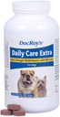 Doc Roy's Daily Care Extra, Advanced Multivitamin for Dogs, Supports Ενέργεια, Ανοσοποιητικό, Μυϊκό, Οστική και Εγκεφαλική Υγεία, Παρέχει Βιταμίνες A C D3 E B Complex, Σίδηρος ψευδάργυρος Μαγνήσιο Ιώδιο, Made in USA 180 ct