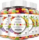 4 Pack Omega 3 6 9 Gummies Vegan Βρώσιμος Αρκούδα Κάντυ, μη ΓΤΟ, χαμηλή ζάχαρη