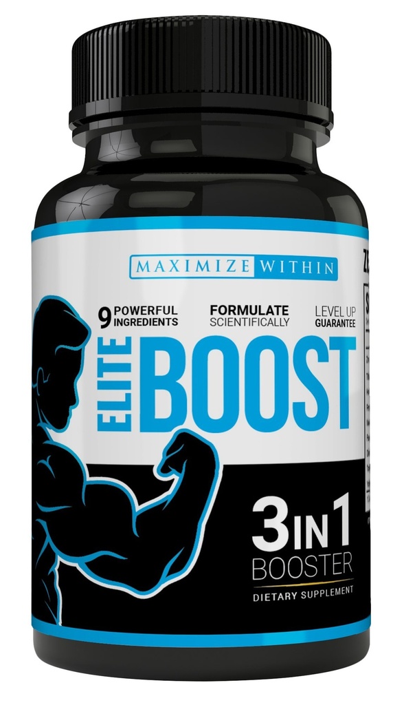 Maximum Slim Elite Boost 3 in 1 Formula Φυσικά προωθεί την τεστοστερόνη Libido, την ενέργεια, τη μυϊκή μάζα & Stamina, ισχυρό κάψουλες Veggie συστατικά