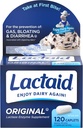 Lactaid Lactase Enzyme Caplets Original - 120 Caplets, Συσκευασία των 6