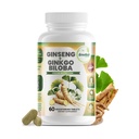 GreeNatr Ginko Biloba & Panax Ginseng συμπλήρωμα - Κόκκινο Ginseng συμπλήρωμα εγκεφάλου για τη μνήμη και εστίαση - Ginkgo Biloba συμπληρώματα για την καλή όραση, ανοσοποιητικό σύστημα και βελτιωμένη ροή αίματος - 60 δισκία