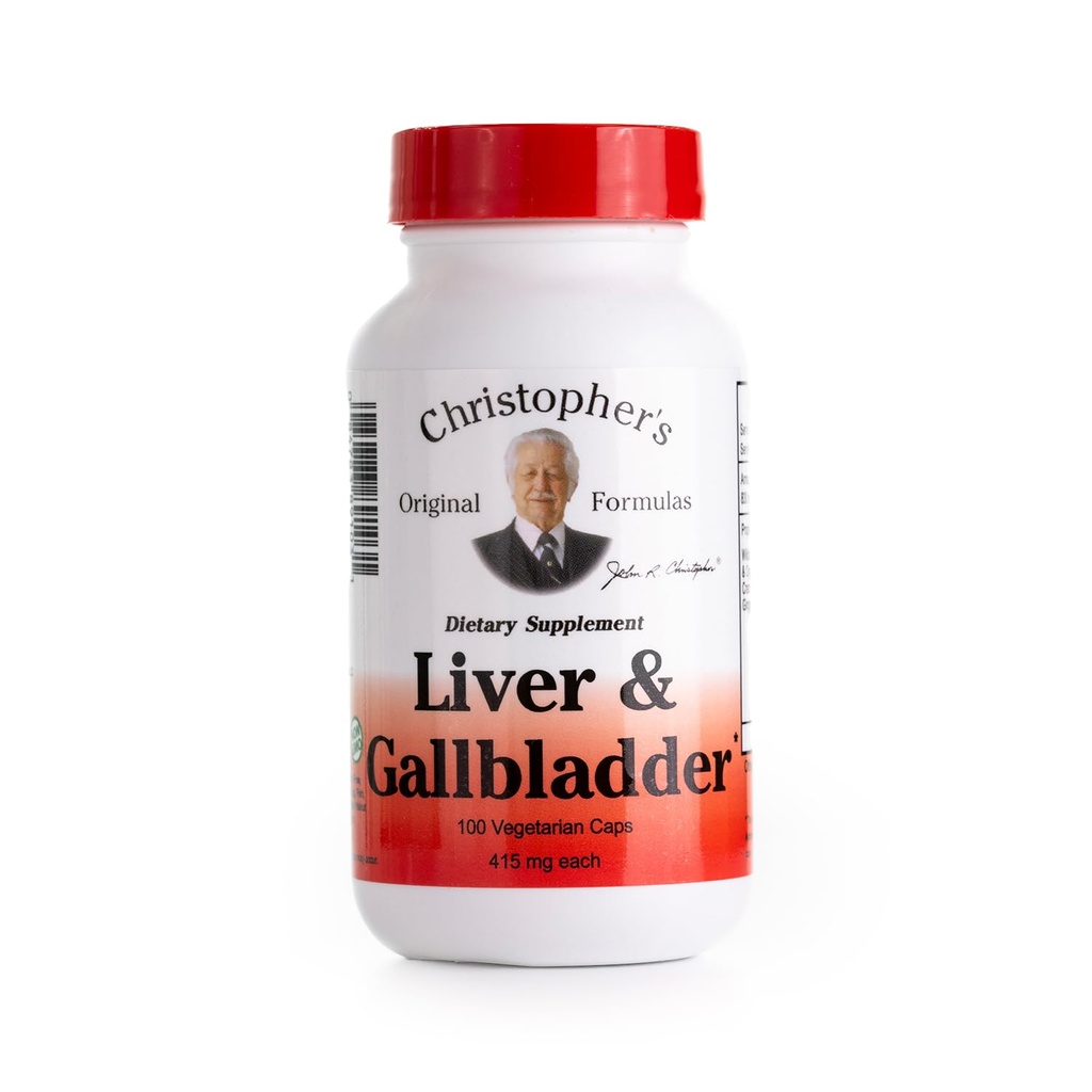 Christopher's Original Formulas Liver & Gallbladder Formula Κάψουλες - Συμπληρώματα χοληδόχου κύστης με Digestive Ένζυμα & Φυσικά Βότανα