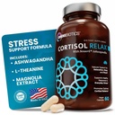 OmniBiotics Cortisol Supplement for Women and Men - High Cortisol Manager with Ashwagandha, L-Theanine, Magnolia Extract, Phosphatidylserine to Support Relaxation, Calm, Detox - 60 Vegan Capsules
