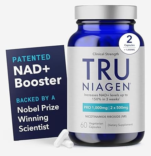 TRU NIAGEN PRO NAD+ συμπλήρωμα για την καταπολέμηση της γήρανσης και την αναγέννηση κυττάρων, 2 x 500mg πατενταρισμένο νιαγόνο, 30 υπηρεσίες 