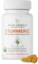 Organic Turmeric & Ginger + Black Pepper - 100% Pure Whole Roots, Unprocessed, Uncoated, Authentic Ayurvedic Blend - Supports Joint Health & Immunity – 120 Vegan Tabs