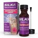 SILKA Max Strength Αντιμυκητιασικό υγρό για την υγεία των ποδιών με το πινέλο Applicator, Αποτελέσματα σε 1 εβδομάδα, Nail Fungus θεραπεία για χαλασμένα νύχια, θεραπεία ποδιών αθλητή, Tolnaftate 1% 0,45 Fl Oz