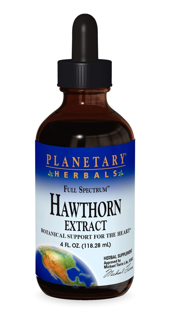 Πλανητικά βότανα Full Spectrum Hawthorn συμπλήρωμα υγρού εκχυλίσματος, 4 ρευστή ουγγιά