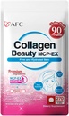 AFC Japan Collagen Beauty MCP-EX with Marine Collagen Peptide, 1.5X Καλύτερη Απορρόφηση από άλλα κολλαγόνο, για την καταπολέμηση της γήρανσης, του δέρματος, των μαλλιών, των νυχιών, των οστών και των αρθρώσεων, για γυναίκες & άνδρες, 90 ημέρες προσφοράς