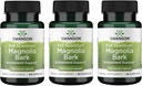 Swanson Magnolia Bark - Herbal Supplement Traditionally Used to Promote Nervous System & Digestive Health Support - May Promote Respiratory Health & Stress Support - (60 Capsules, 400mg Each) (3 Pack)