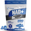 WELLNESS LABSRX NAD+ Supplement - Third-Party Tested NMNH Supplement Softgels, NAD Resveratrol 2500mg NAD Supplements for Anti-Aging, Longevity, and Cellular Health Support - Made in USA