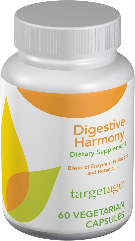 Targetage® by Maison Beljanski® - Digestive Harmony Dietary Supplement - Προβιοτικά, Βοτανικά και Ένζυμα για Digestive Health - 60 Κάψουλες