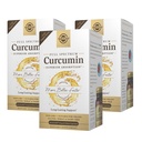 Solgar Full Spectrum Curcumin - 60 LiCaps, Συσκευασία των 3 - Superior Απορρόφηση - Εγκεφαλική, Κοινή & Ανοσολογική Υγεία - Μη ΓΤΟ, Vegan, Χωρίς Γλουτένη, Χωρίς Γαλακτοκομικά - 180 Σύνολο Σερβίρεις