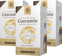 Solgar Full Spectrum Curcumin - 60 LiCaps, Pack of 3 - Superior Absorption - Brain, Joint & Immune Health - Non-GMO, Vegan, Gluten Free, Dairy Free - 180 Total Servings