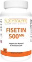 Fisetin 500mg 98% Pure Fisetin 500mg Θεραπευτική Δόση 60 Κάψουλες Σενολυτικός ενεργοποιητής κατά της γήρανσης Επέκταση της ζωής