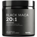 Black Maca Root - Ultra High Potency 20:1 Extract - Single Origin, Wildcrafted & Εξαιρετικά συμπυκνωμένο - Third-Party Lab Tested - 120 κάψουλες