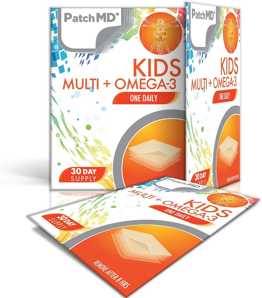 PatchMD παιδιά Multi + Ωμέγα-3 Topical Patches - 30 ημέρες προσφοράς