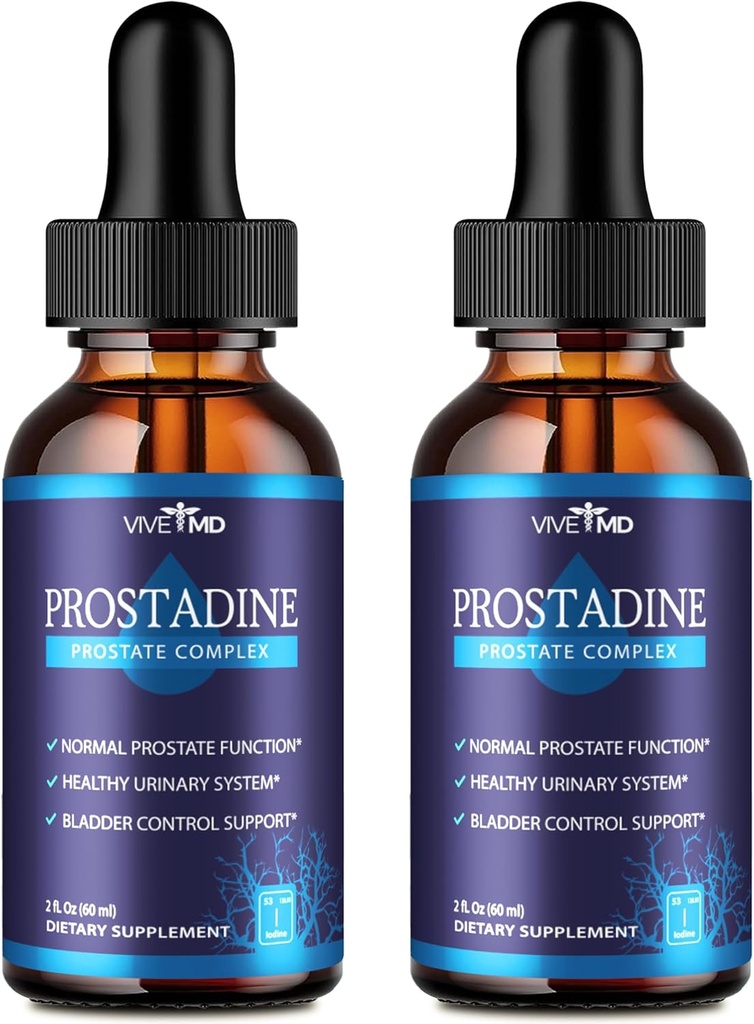 Vive MD Prostadine Drops for Prostate Health, Bladder Urinating Issues - Prostadine Επίσημη φόρμουλα πτώσης για επιπλέον δύναμη με Ρόδι - Prostadine Reviews (Package of 2)