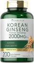 Carlyle Korean Ginseng Extract Capsules 2000 mg 