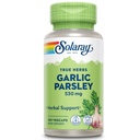 SOLARAY Garlic Bulb & Parsley Leaf - Garlic Supplement for Men & Women, Provides Herbal Support, 530 mg of Allium Sativum per Serving, Non GMO, Lab Verified - 100 VegCaps