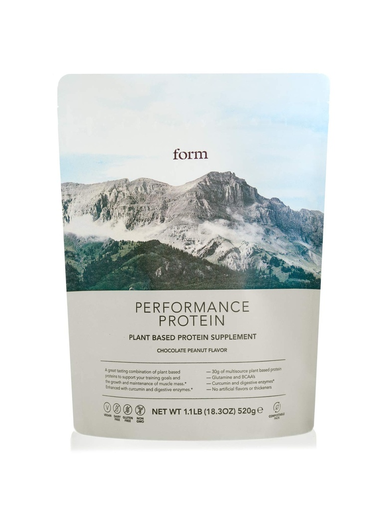 Form Performance Protein - Vegan Protein Powder - 30g πρωτεΐνης με βάση το φυτό ανά υπηρεσία, με BCAAs. Έχει υπέροχη γεύση με μόνο νερό!