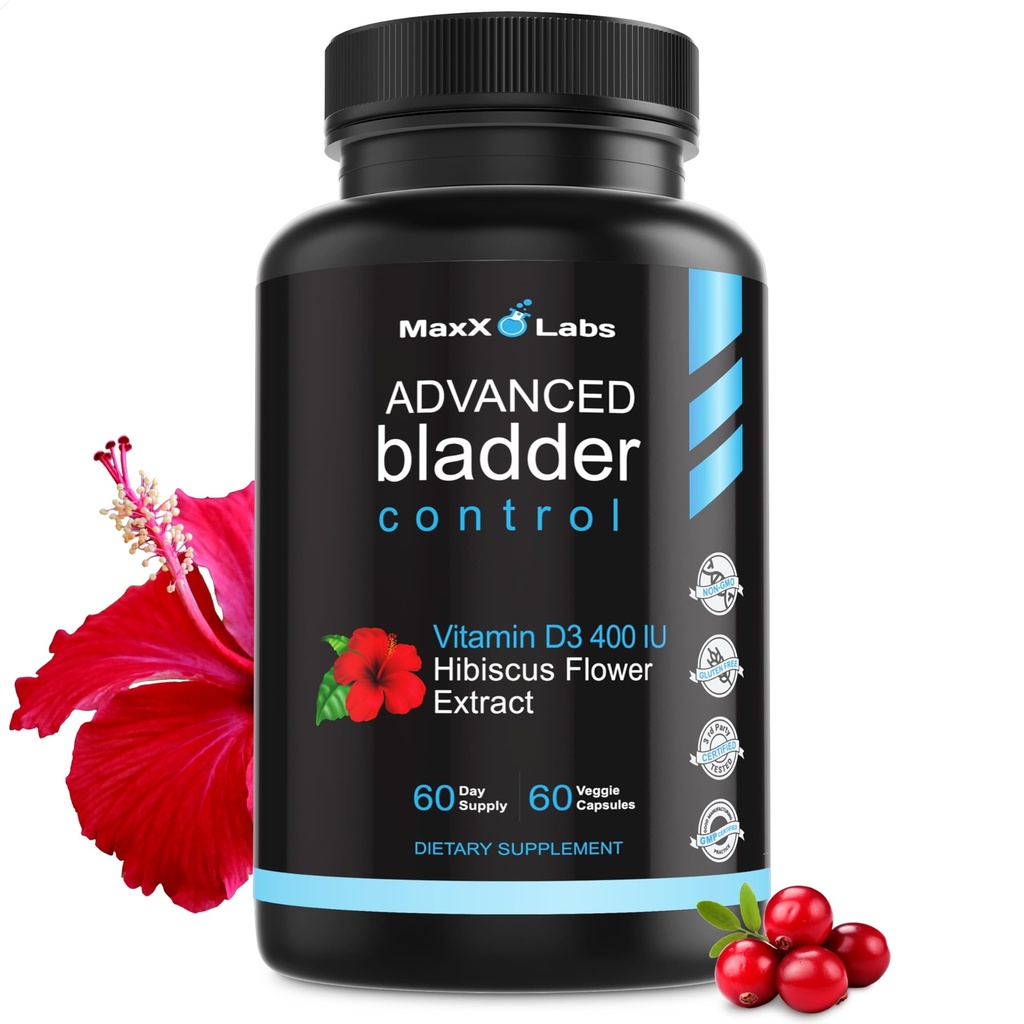 Advanced Bladder Control Supplements for Women & Men - Supports urinary Tract Health - Βοηθά στην υπερδραστήρια Bladder & urinary Tract Infection - Cranberry Pills w/Pumpkin Seed Oil Extract