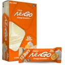 NuGo Protein Bar, Πορτοκαλί Smoothie, 11g πρωτεΐνη, Χωρίς γλουτένη, 15 μέτρα
