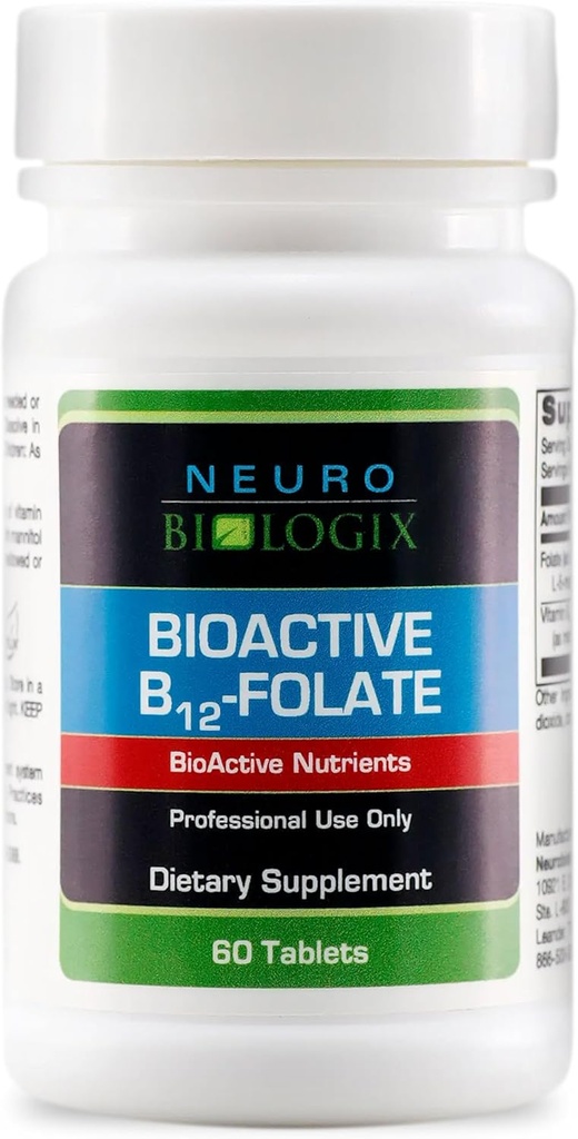 B12 Folate - συμπλήρωμα φολικό μεθύλιο για την υποστήριξη των λειτουργιών μεθυλίωσης & ζωτικού σώματος – Με βιοδιαθέσιμη B12 (μεθυλοκοβαλαμίνη) & Folate (Metafolin® 5-MTHF) για ενισχυμένη απορρόφηση - 60 Tabs