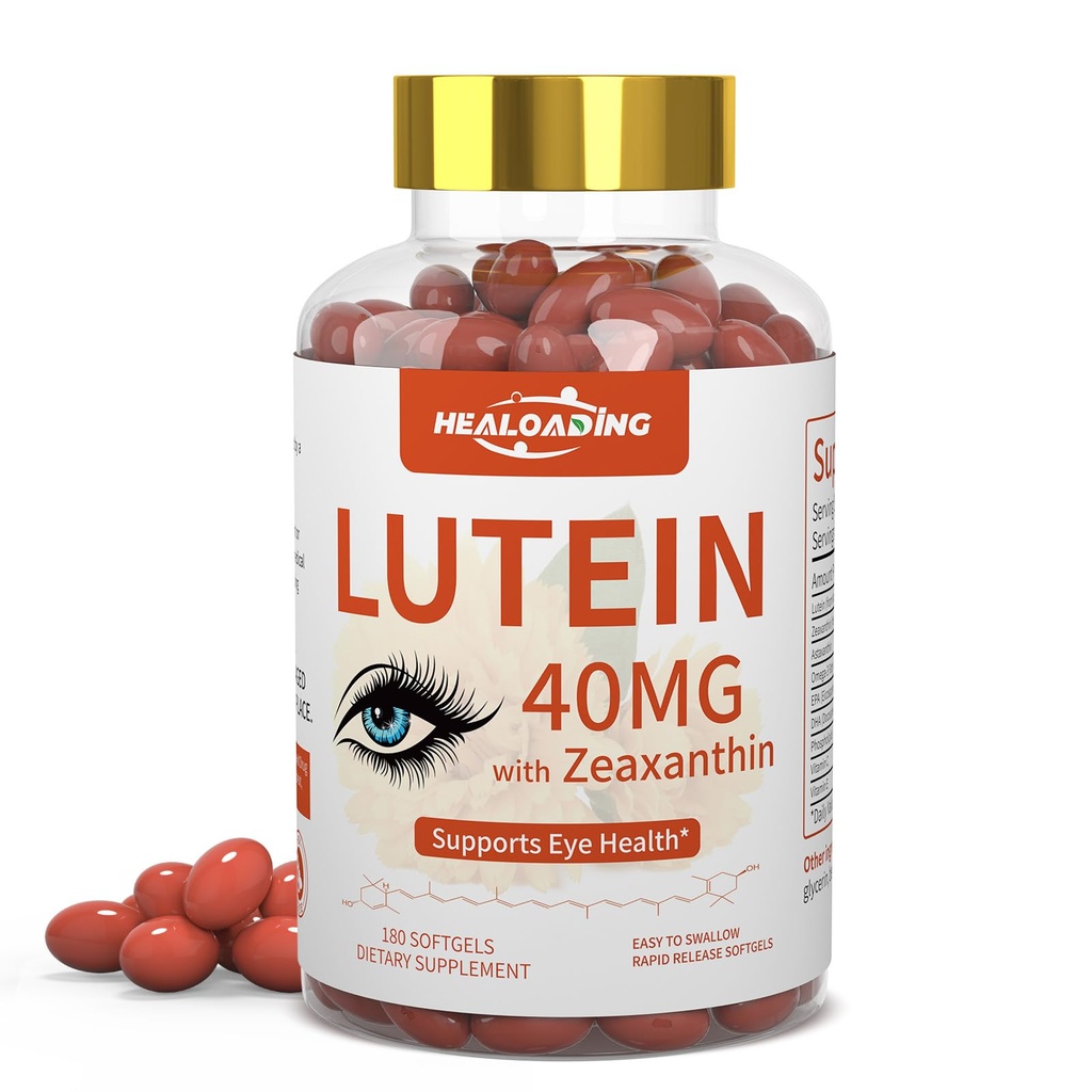 Συμπλήρωμα Softgels: Βιταμίνες ματιών και συμπληρώματα με βιταμίνες C, E, Omega 3, Lutein & Zeaxanthin για τη βελτίωση της όρασης και την ανακούφιση της κόπωσης των ματιών