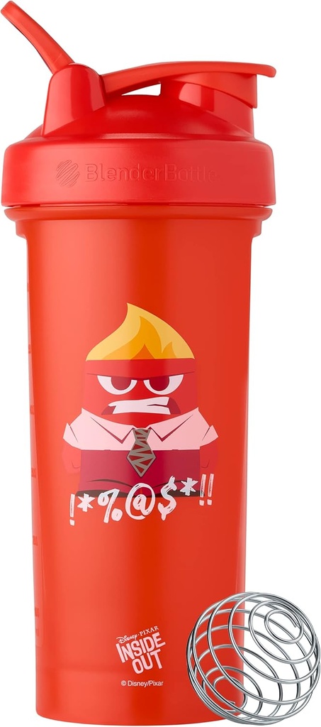 BlenderBottle Pixar Classic V2 Shaker μπουκάλι Ιδανικό για πρωτεϊνικές ανακινήσεις και προ προπόνηση, 28-Ounce, Inside Out