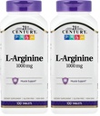 21ος αιώνας L-αργινίνη 1000mg, μέγιστη αντοχή 100 ea (πακέτο του 2)