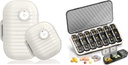 Weekly Pill Organizer, Travel Pill Organizer, Big Travel Pill Box 7 Day, Am Pm Τρεις Ημερήσια υπόθεση Χάπια με Αφαιρούμενα Medicine Container