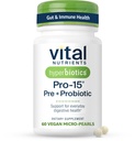 Hyperbiotics Vital Nutrients Pro-15 Prebiotics and Probiotics for Women and Men 
