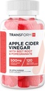 TransformHQ Apple Cider Gummys (120 υπηρεσίες, 500mg ανά υπηρεσία) - Χωρίς γλουτένη, μη ΓΤΟ