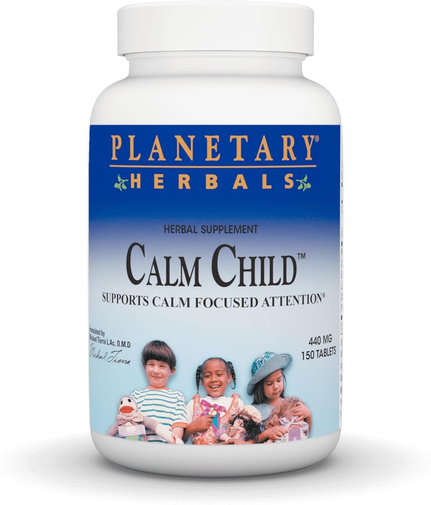 Planetary Herbals Calm Child, Supports Calm Focused Attention*, 440 mg - 150 Tablets