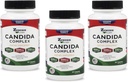 Zenesis Labs Candida Complex Cleanse Detox Caprylic Acid Supplement, Oregano Extract, Probiotics, Enzymes - Μαζική 180 κάψουλες, 90 ημέρες προσφοράς (60 κάψουλες / Bottle)