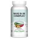 Maxi Health Stress Relief Vitamin B Complex για γυναίκες και άνδρες, Βιταμίνη Β6, Β12, Βιοτίνη, Ινοσιτόλη, Folate, Vegan, Γλουτένη & Χωρίς γάλα, Kosher, Χωρίς γεύση, 100 Count