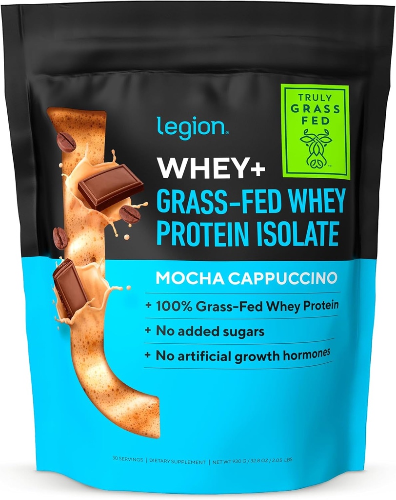 ΝΟΜΟΛΟΓΙΑ Whey+ Πρωτεϊνη Whey Isolate from Grass Fed Αγελάδες - Whey Protein Isolate Σκόνη χαμηλής θερμίδων, μη-GMO, Χωρίς ζάχαρη, Λακτόζη και Χωρίς γλουτένη, Όλα τα φυσικά σκόνη πρωτεΐνης για άνδρες & γυναίκες 30 Σερβιέτες