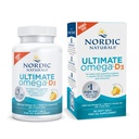 Nordic Naturals Ultimate Omega-D3, Lemon Flavor - 90 Soft Gels - 1280 mg Omega-3 + 1000 IU Βιταμίνη D3 - EPA & DHA - Προάγει τον εγκέφαλο, την καρδιά, & την ανοσοποιητική υγεία - 45 Υπηρεσίες