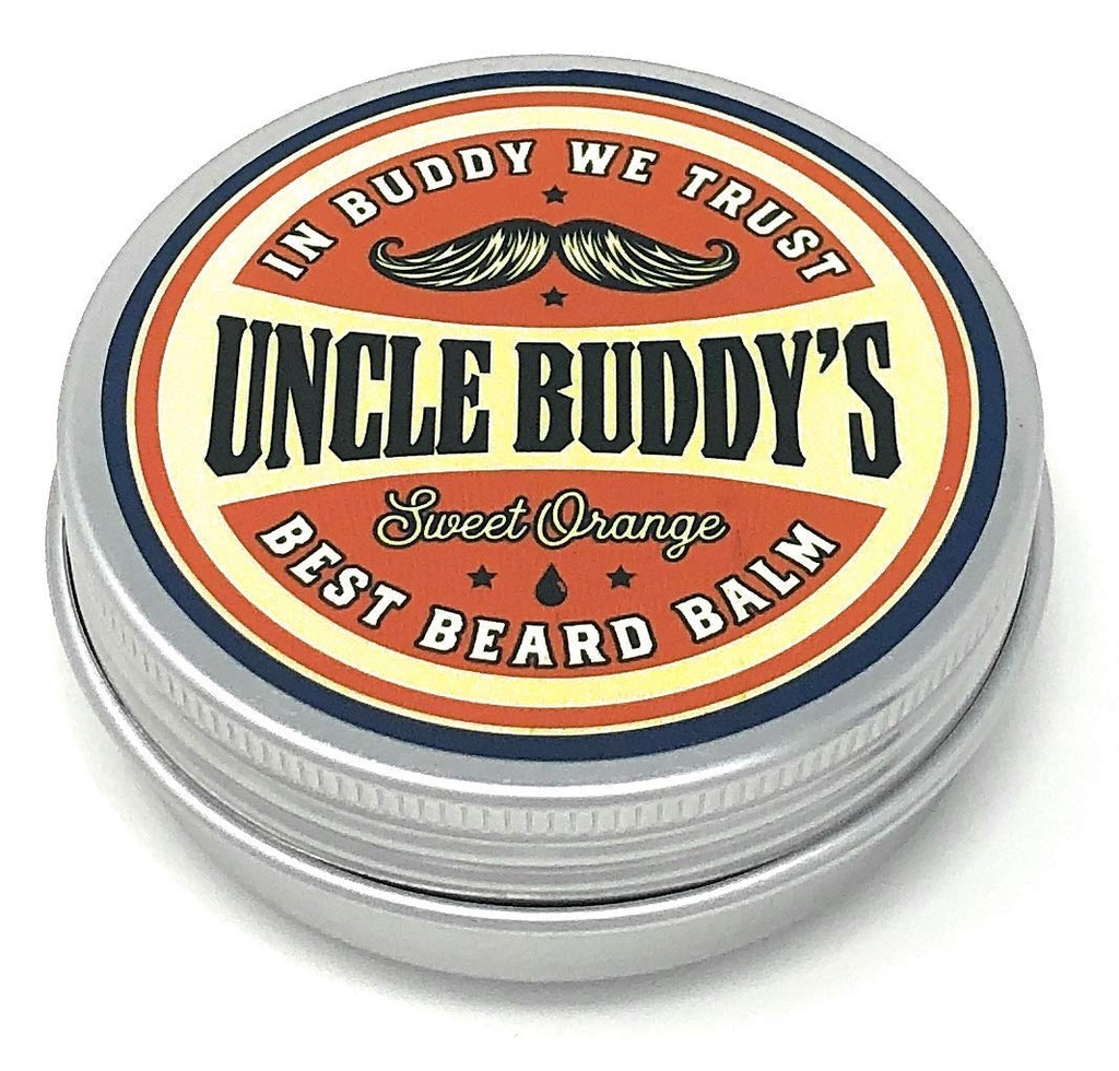 Το καλύτερο γλυκό πορτοκάλι του θείου Buddy Beard Balm Leave-In Conditioner για τον έλεγχο και το στυλ, προωθεί την ανάπτυξη και την υγεία, 2 oz