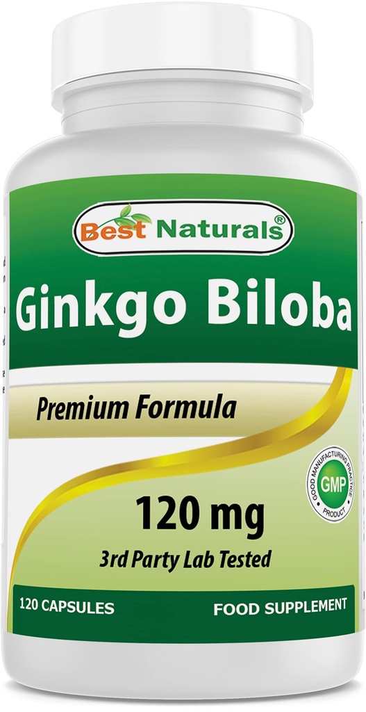 Best Naturals Ginkgo Biloba 120 mg 120 κάψουλες
