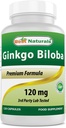 Best Naturals Ginkgo Biloba 120 mg 120 κάψουλες