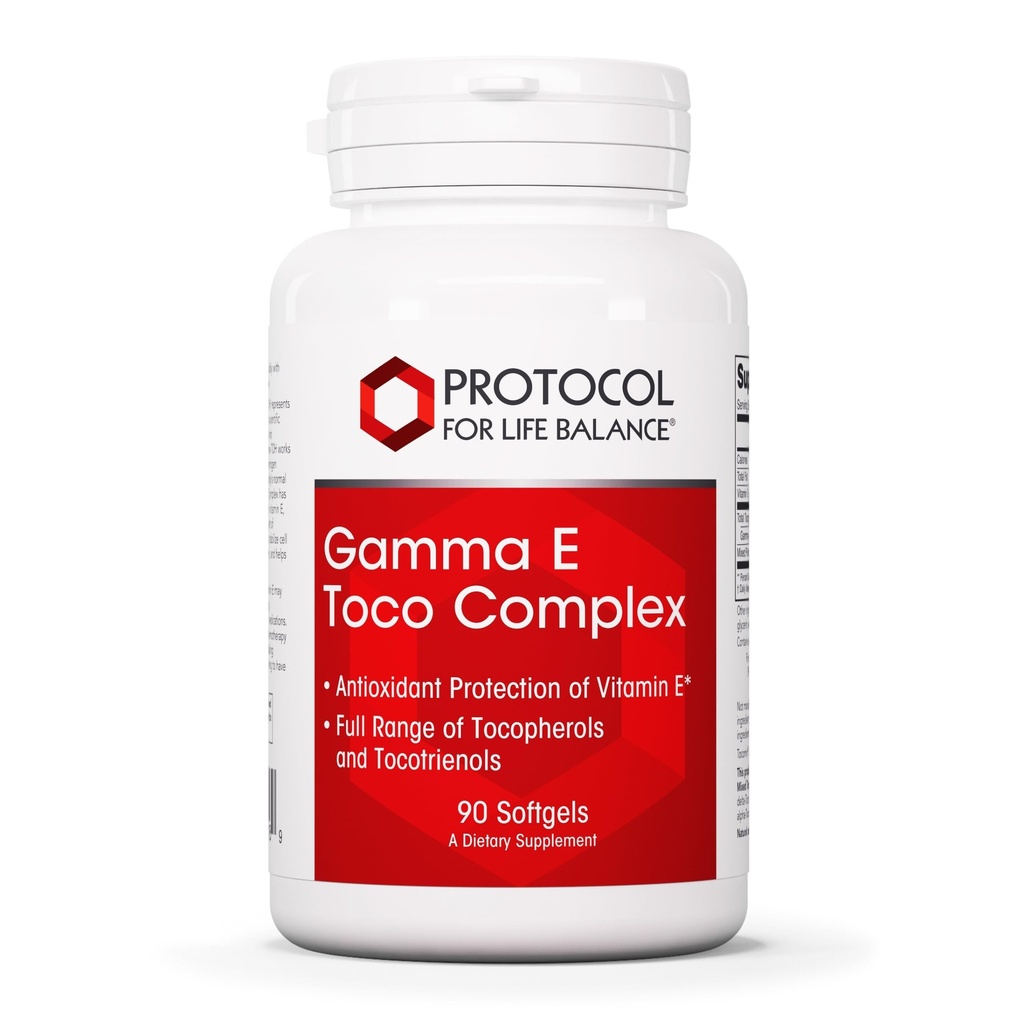 ΠΡΩΤΟΚΟΛΛΟ ΓΙΑ ΖΩΗ ΥΠΟΛΟΙΠΟ Gamma E Toco Complex - Βιταμίνη Ε 300mg - Αντιοξειδωτική Υποστήριξη - για Καρδιαγγειακή Υγεία & Εγκεφαλική Υγεία - με Τοκοτριενόλες - Χαλάλ & Γαλακτοκομικά Χωρίς - 90 Softgels