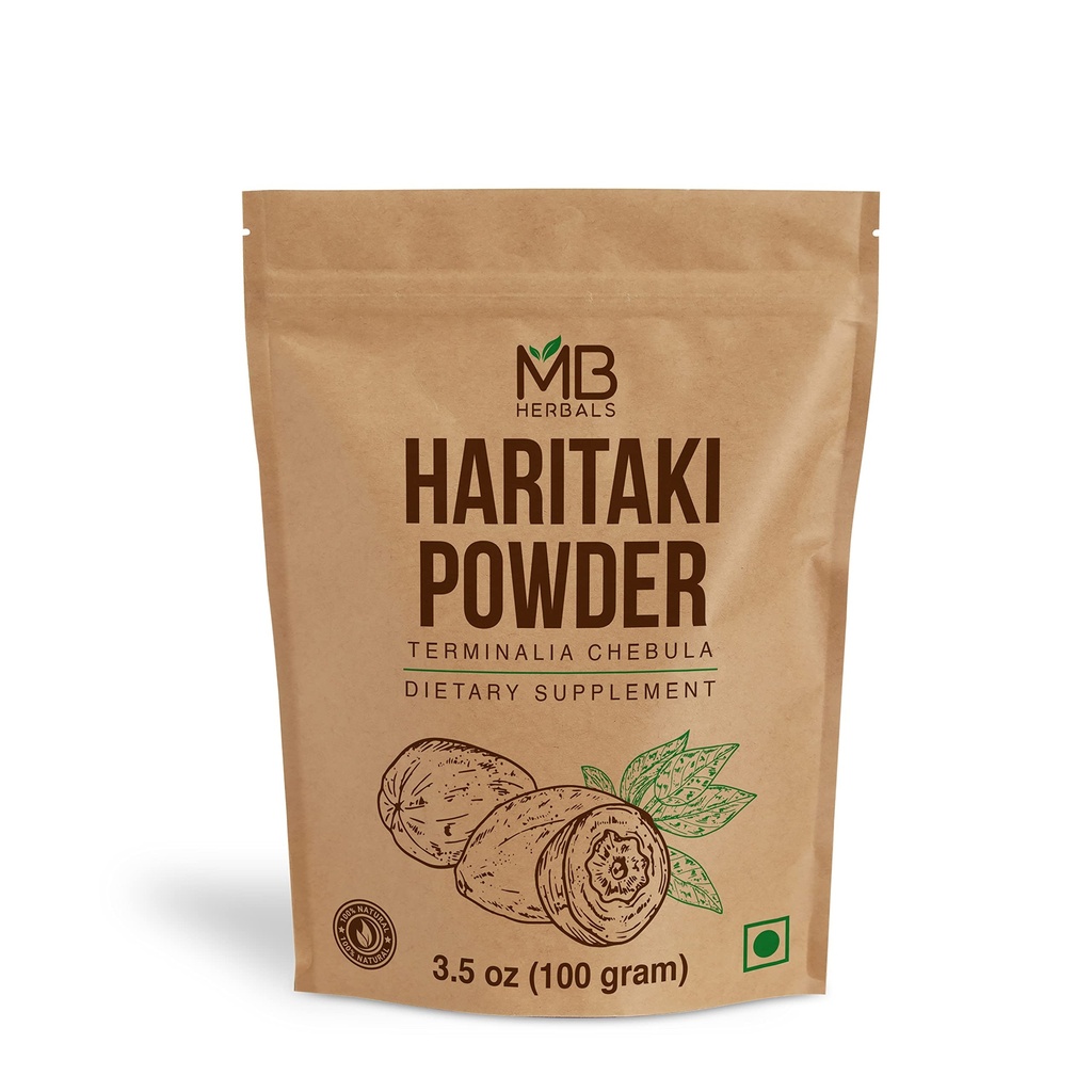 MB Herbals Haritaki Powder 3.5 oz / 100 Gram 